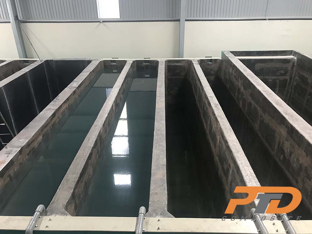 BỌC PHỦ FRP BỂ CHỨA HÓA CHẤT - XI MẠ